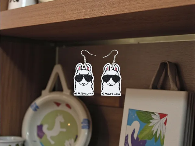 No prob-llama earrings