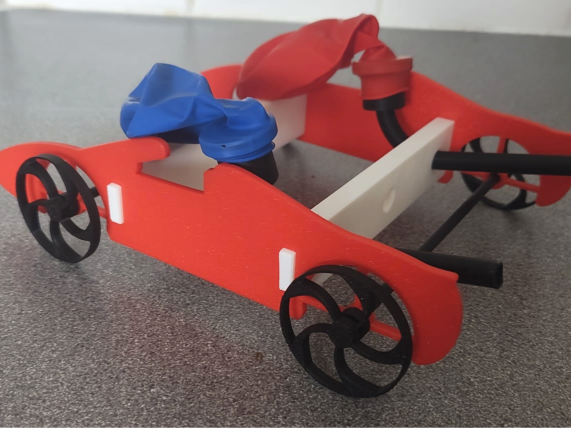 Turbo Twin Balloon Race Car
