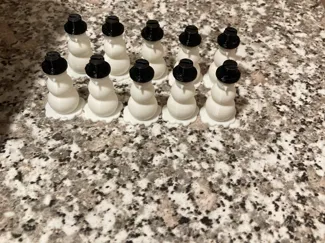 snow man card holder