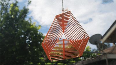 Triangle to Hexagon Wind Spinner