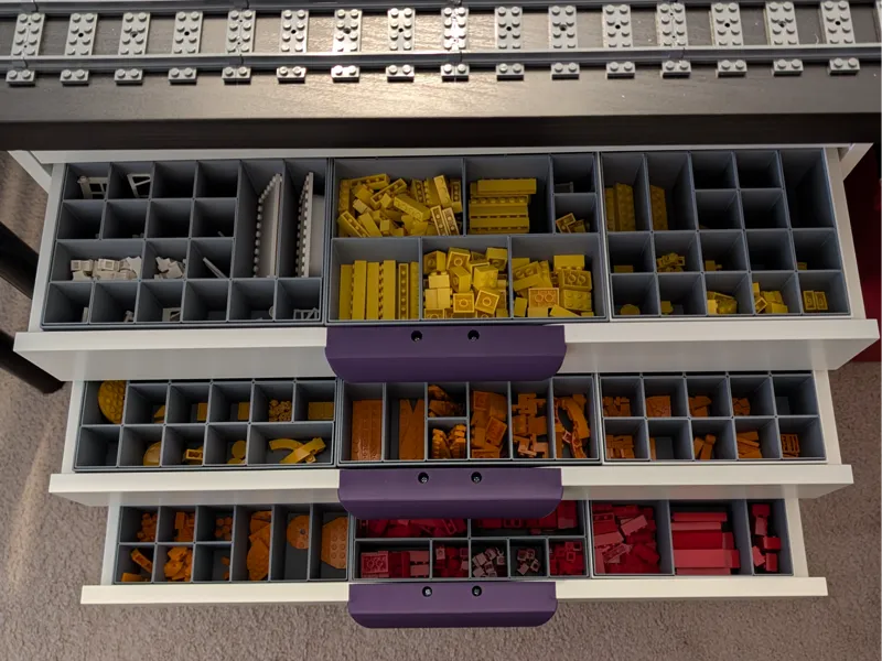 OpenSCAD Generated IKEA Alex Organizer Trays