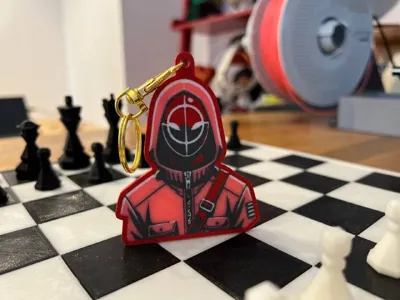 Squit Game B plent Keychain