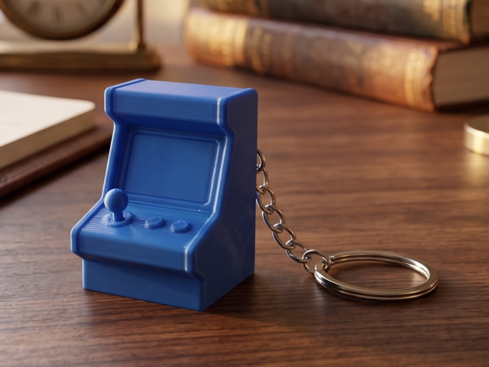 Retro Arcade Cabinet Keychain