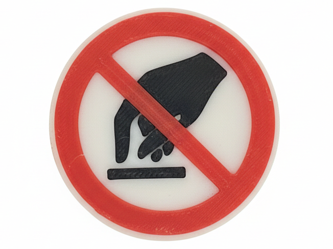 "Do Not Touch" Pictogram – Universal Safety Sign