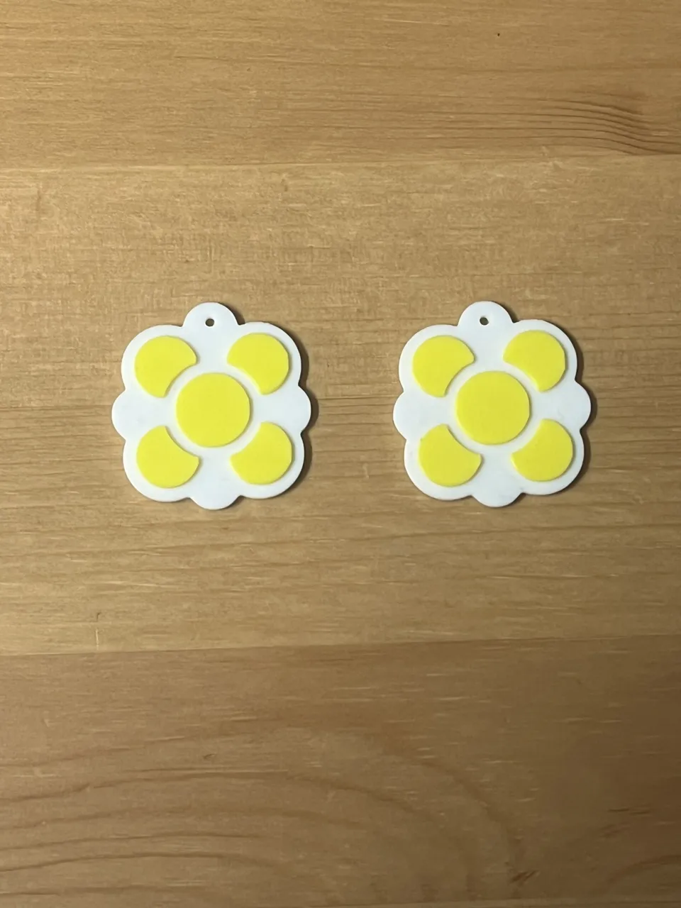 flower earrings view 2