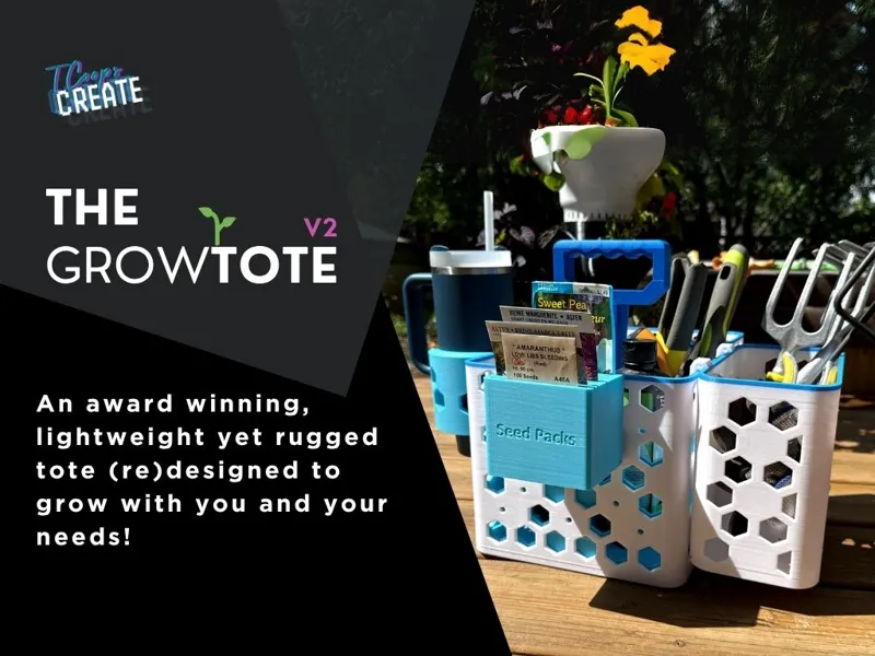 GrowTote v2 - Tote/Organizer for Garden or Home