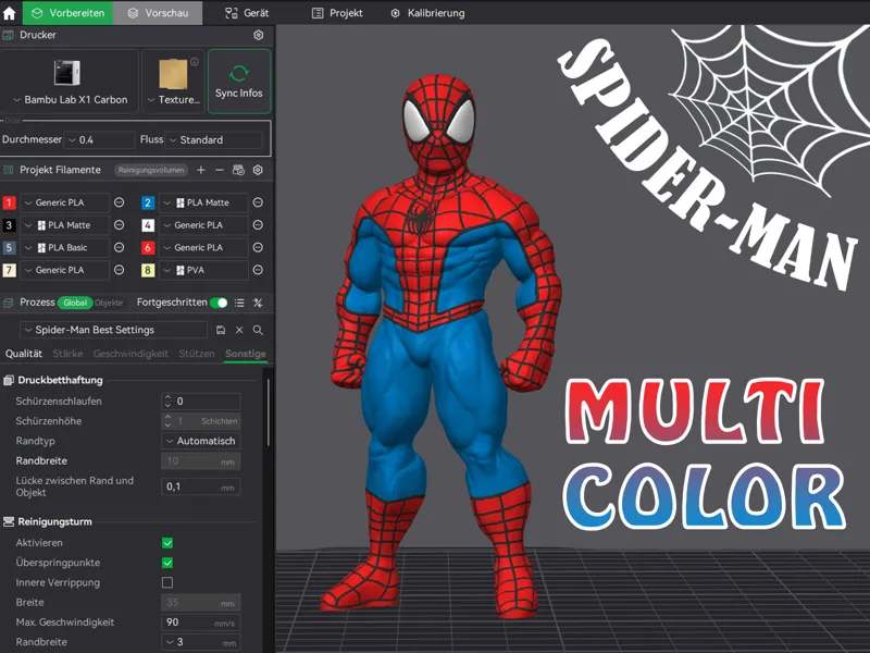 SPIDER-MAN // Multicolor Bambu Project