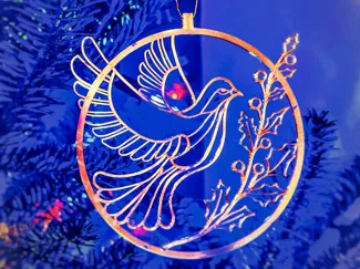 Peace Dove Ornament 2024