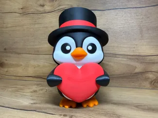 Pingouin Saint Valentin multipart no AMS