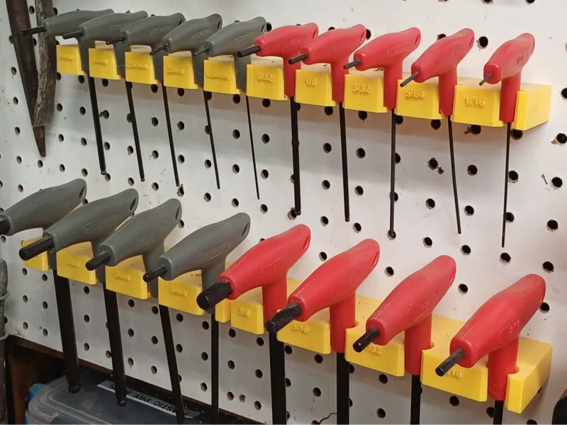 Harbor Freight Pegboard Allen key Holder- STANDARD