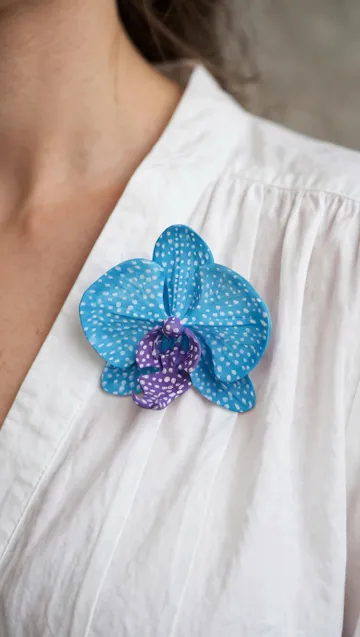 Modelo para impresión 3D: Broche Orquídea infinita — vista de referencia 5