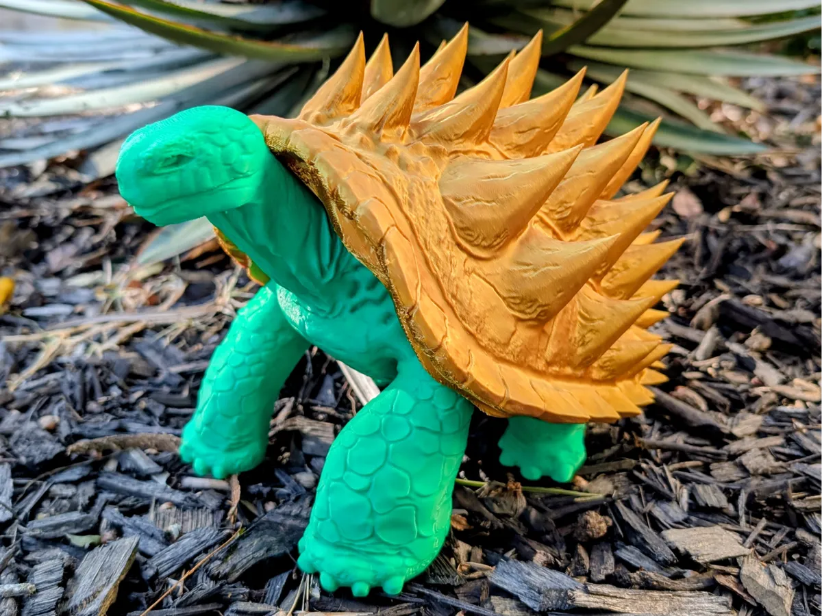 Spiked Shell Turtle – Removable Shell - Free 3D Print Model - MakerWorld