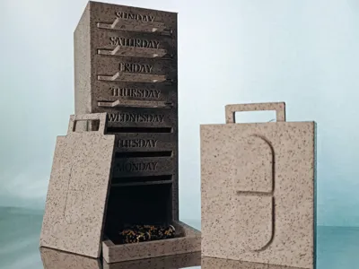 Gravity - Based Weekly Pill Dispenser