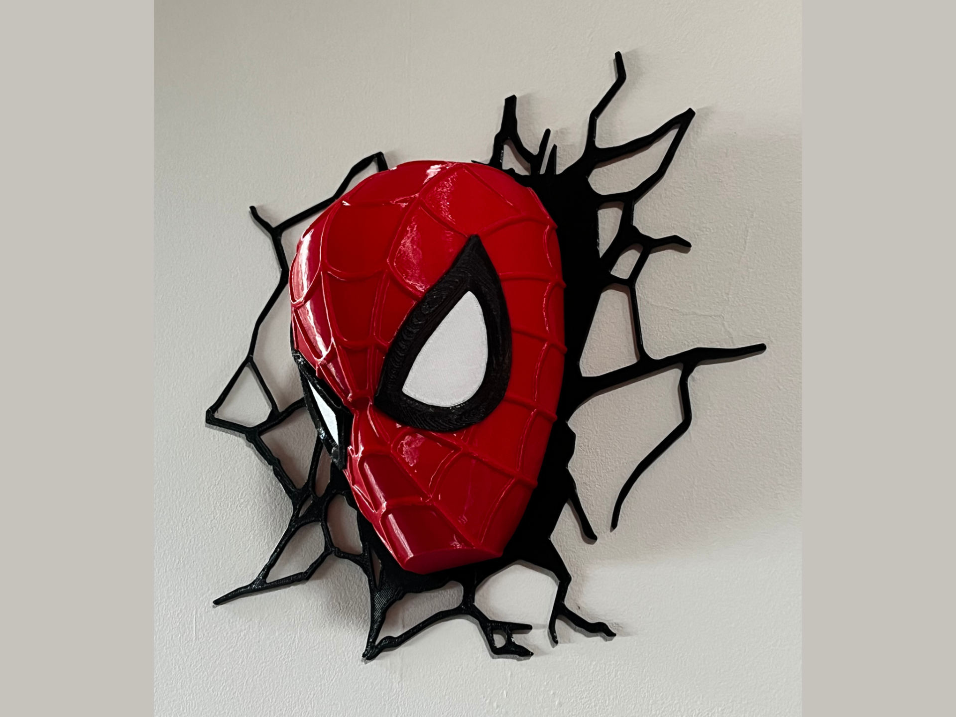 Homem-Aranha Rompendo a Parede | Decoração 3D - 1