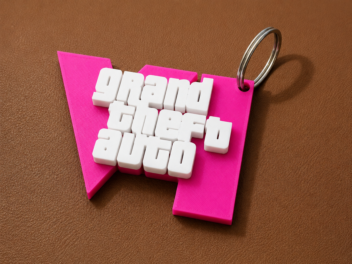 Grand Theft Auto VI Inspired 3D Keychain