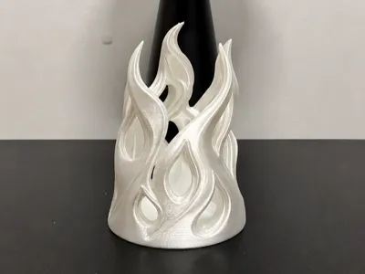 Flame Silk Art Pen Holder
