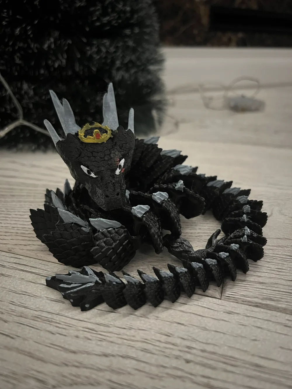 Flexi dragon king - Free 3D Print Model - MakerWorld