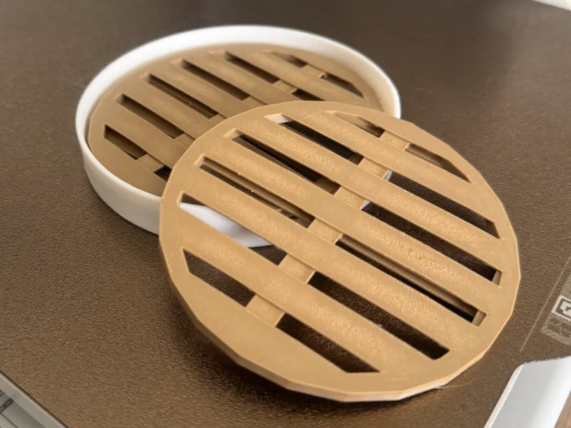 4x4 Round Pallet Coaster and Holder