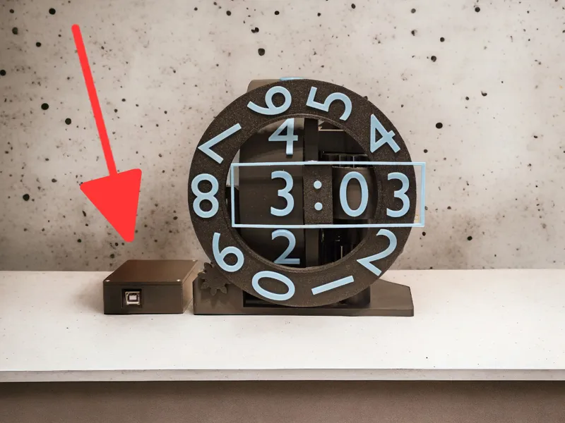 Triaxial Numechron Clock BOX for ArduinoUNO+RTC