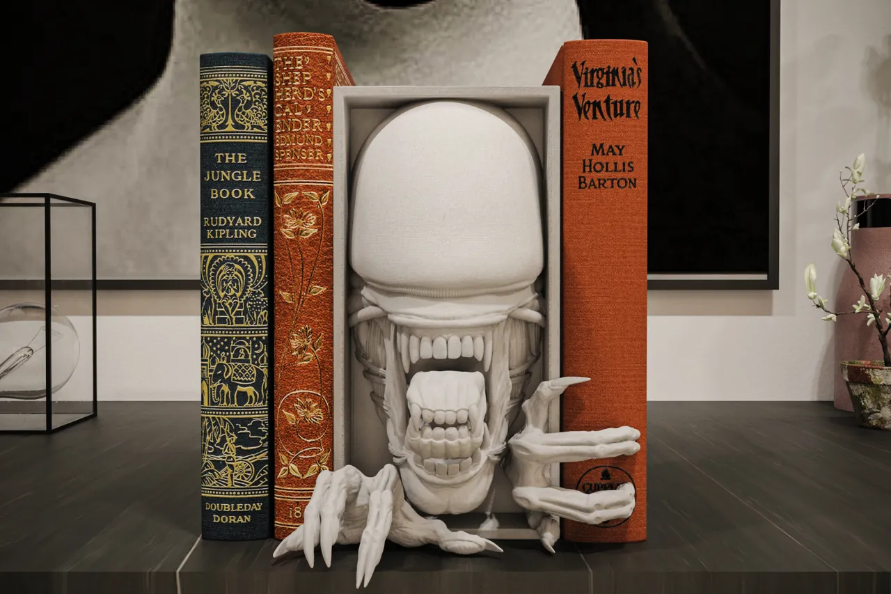 Xenomorph Book nook and Wall Mount view 2