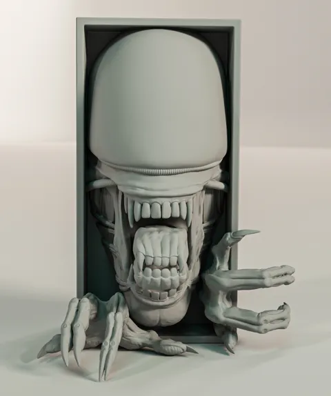 Xenomorph Book nook and Wall Mount view 3