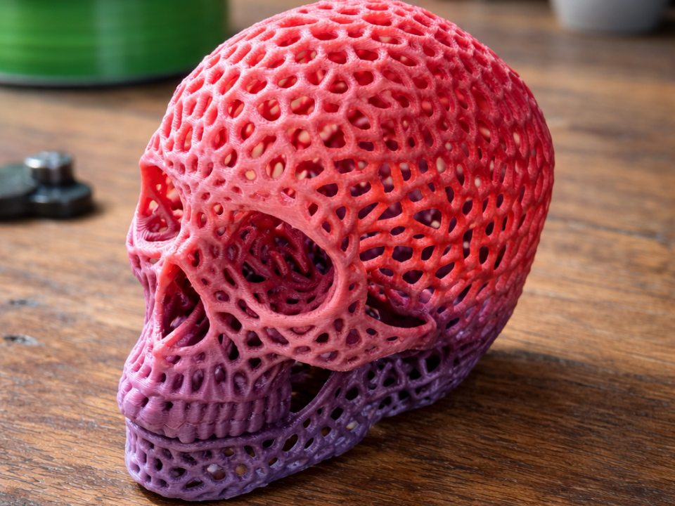 추천 3D 모델 – 3D 프린팅용 보로노이 두개골 화장실 용기