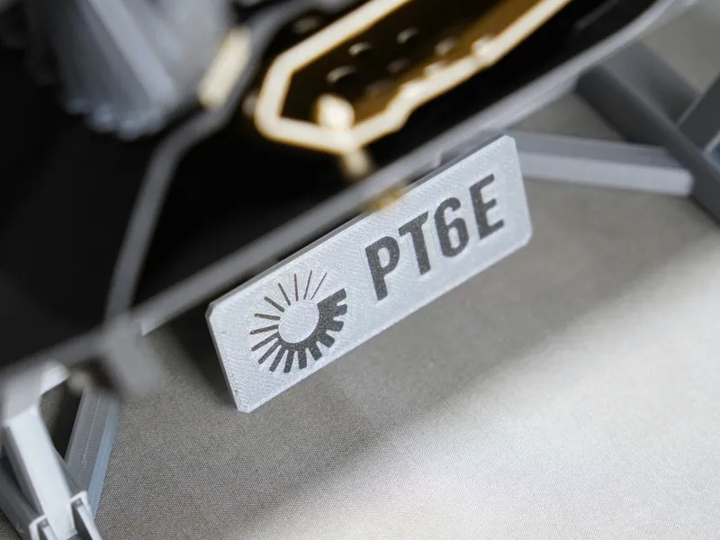 Pratt & Whitney PT6E Engine Plaque