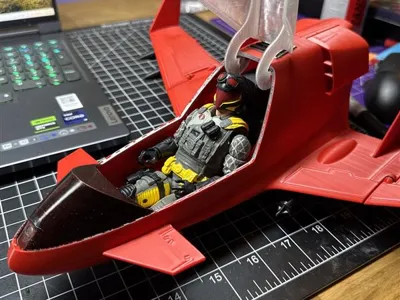 1980s style 1:12 Scale Toy Single Seat Fighter 