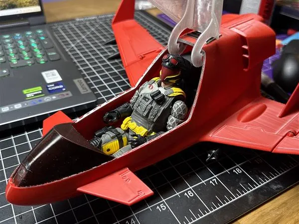 1980s style 1:12 Scale Toy Single Seat Fighter 