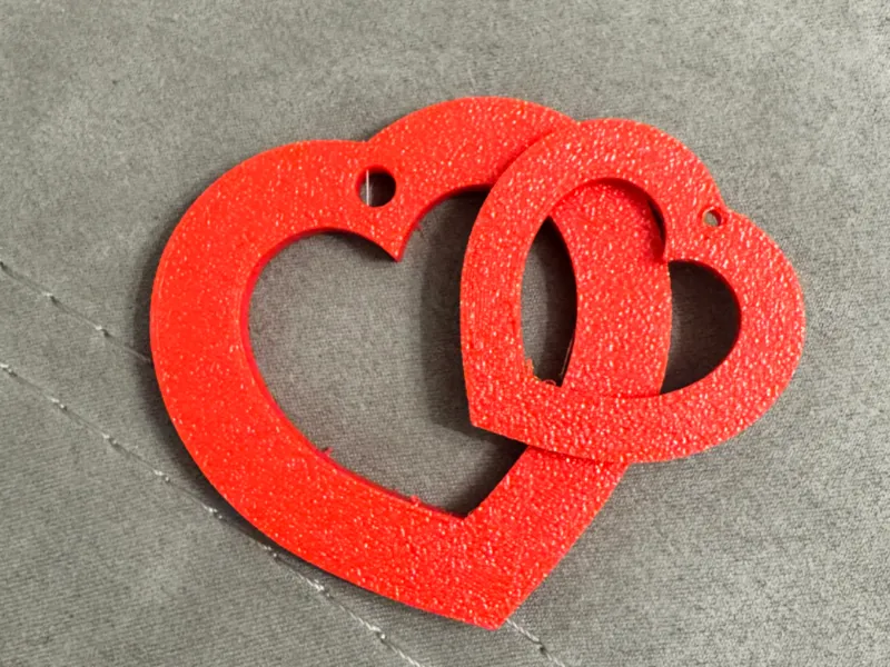 Portachiavi a cuore carinissimo.