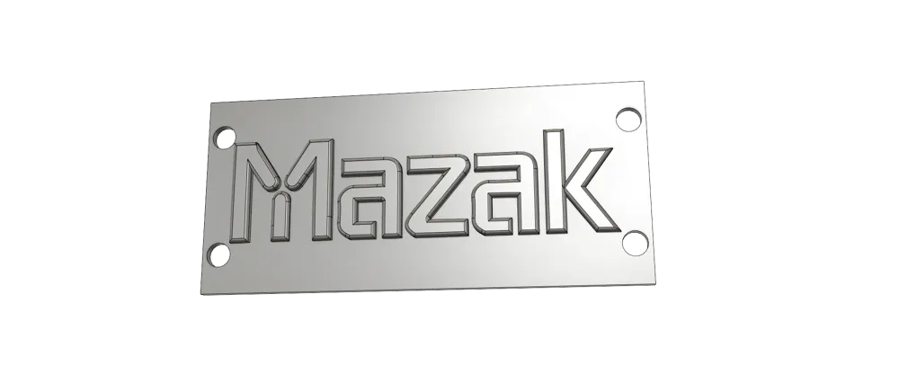 Logo MAZAK - Free 3D Print Model - MakerWorld