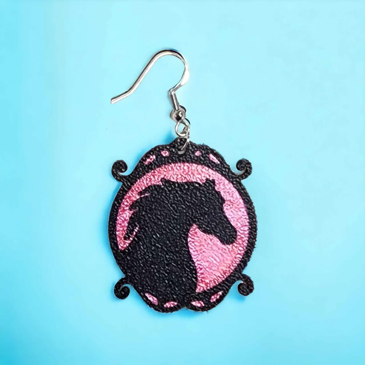 Horse Silhouette Earrings view 3