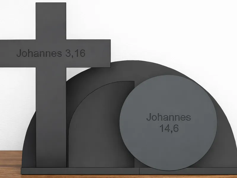 Jesus Grab mit Kreuz