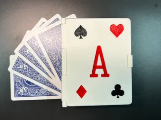 print in place hinged playing card box 
