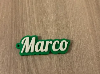 Marco name keychain