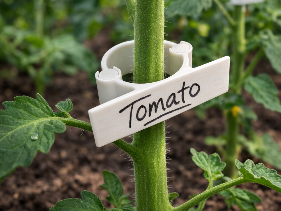 Plant Support Clip with Writable Tag