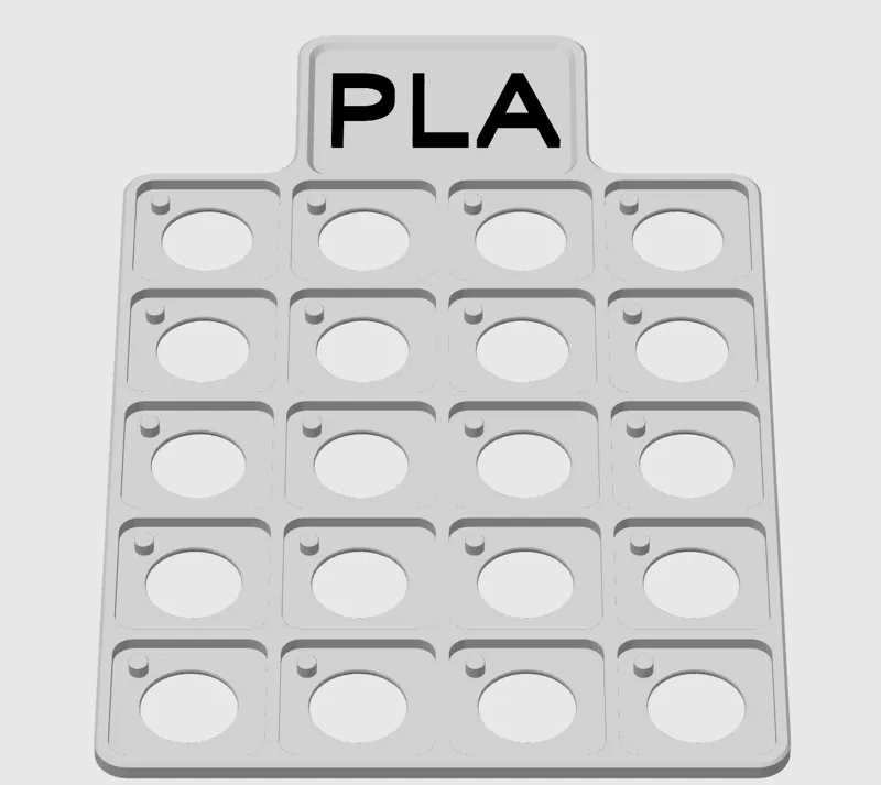 Swatch Display Frame with customisable label