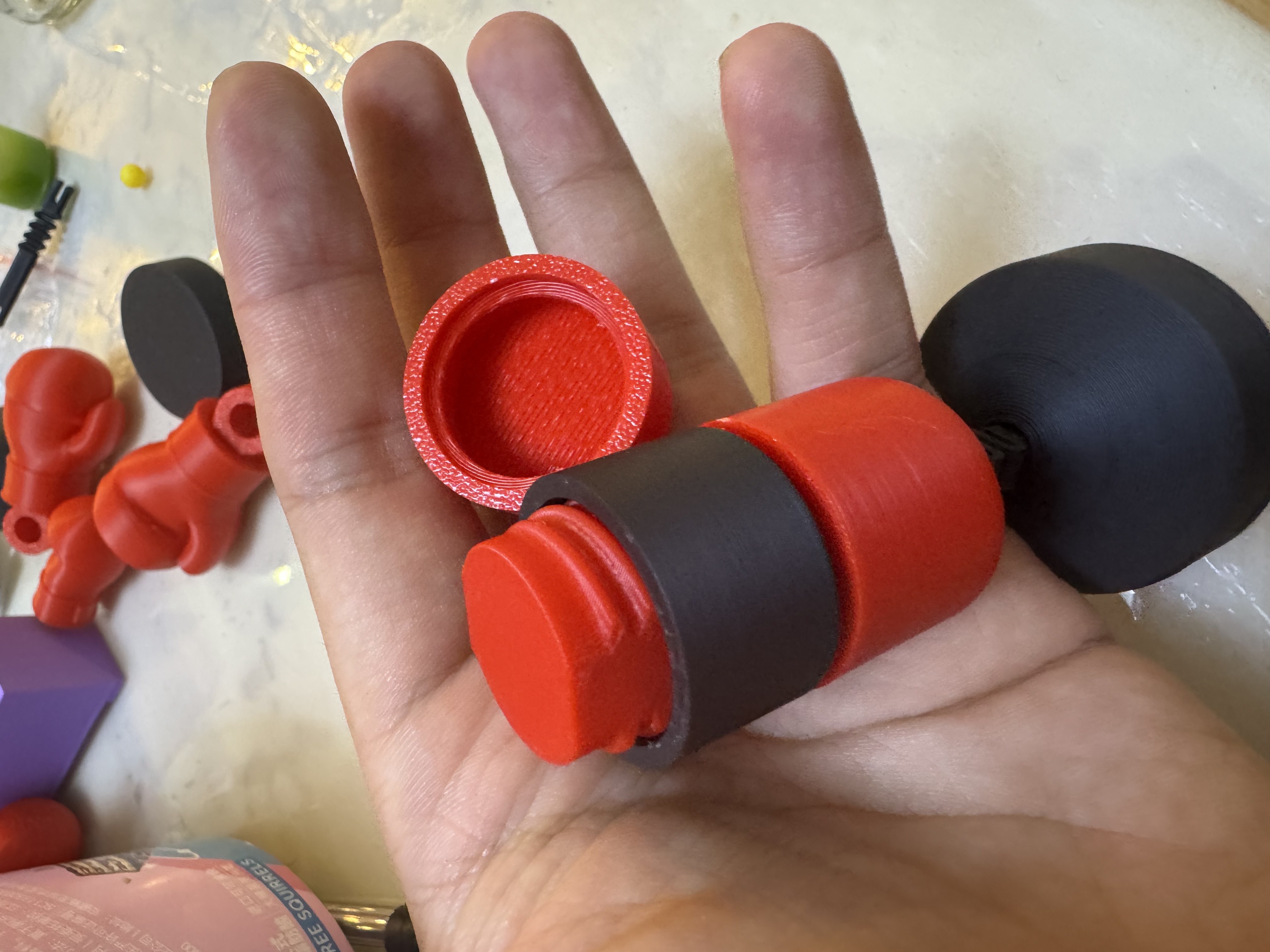 Miniatura 1 do modelo 3D 指尖拳击挂件