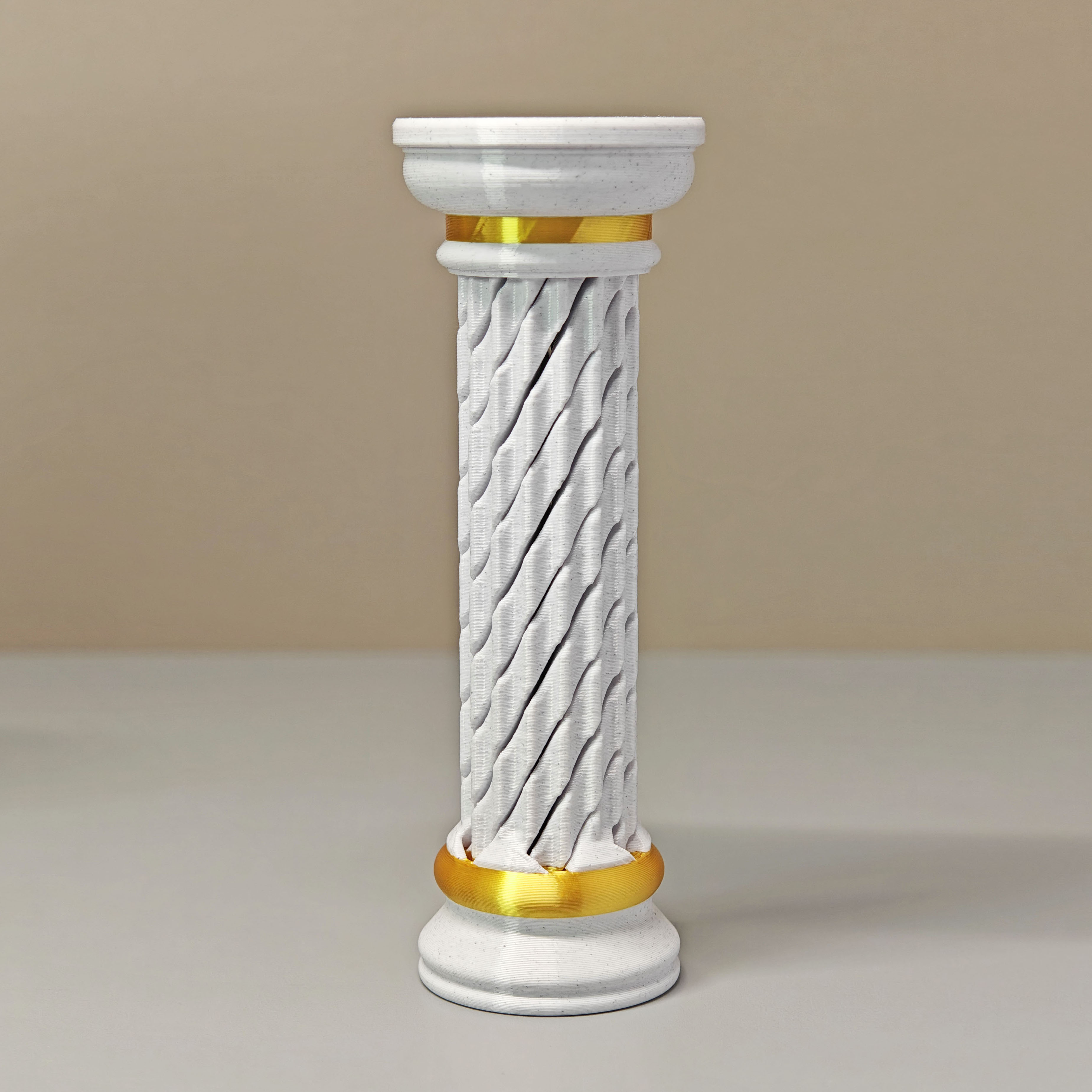 Miniatura 2 do modelo 3D 能重复螺旋穿越的石柱 一体打印 解压玩具 TD1柱子