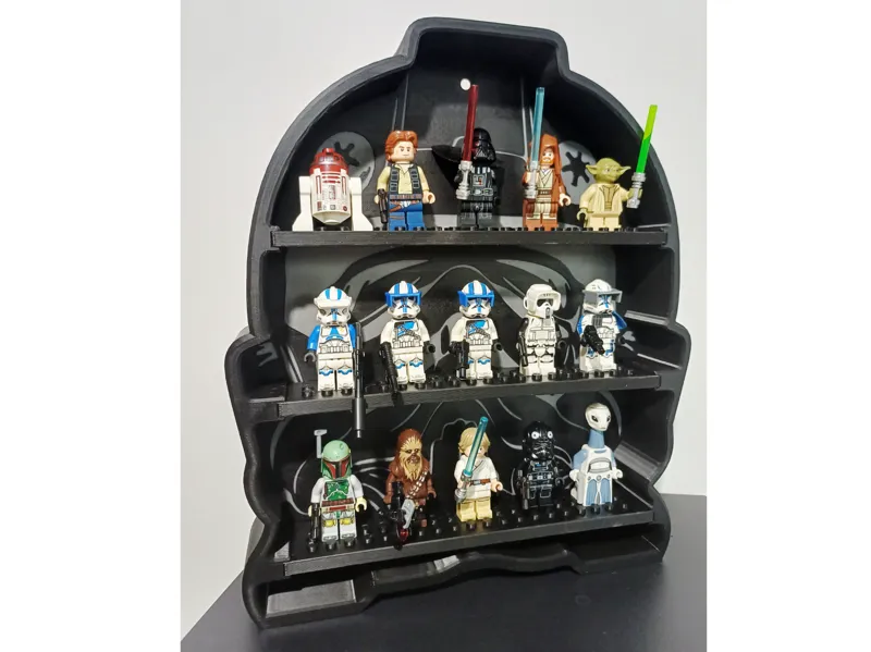 Helmet Star Wars Brick minifigure Stand Display