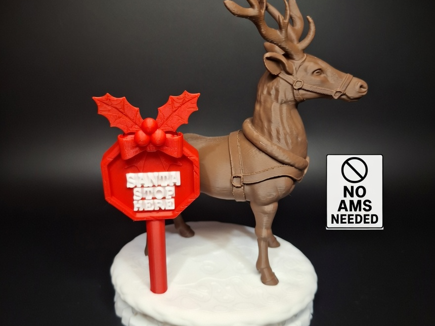 Santa Stop Here Reindeer Set - No AMS Multi-Part