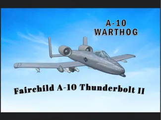 A-10 Fighter Jet (with support and rockets)