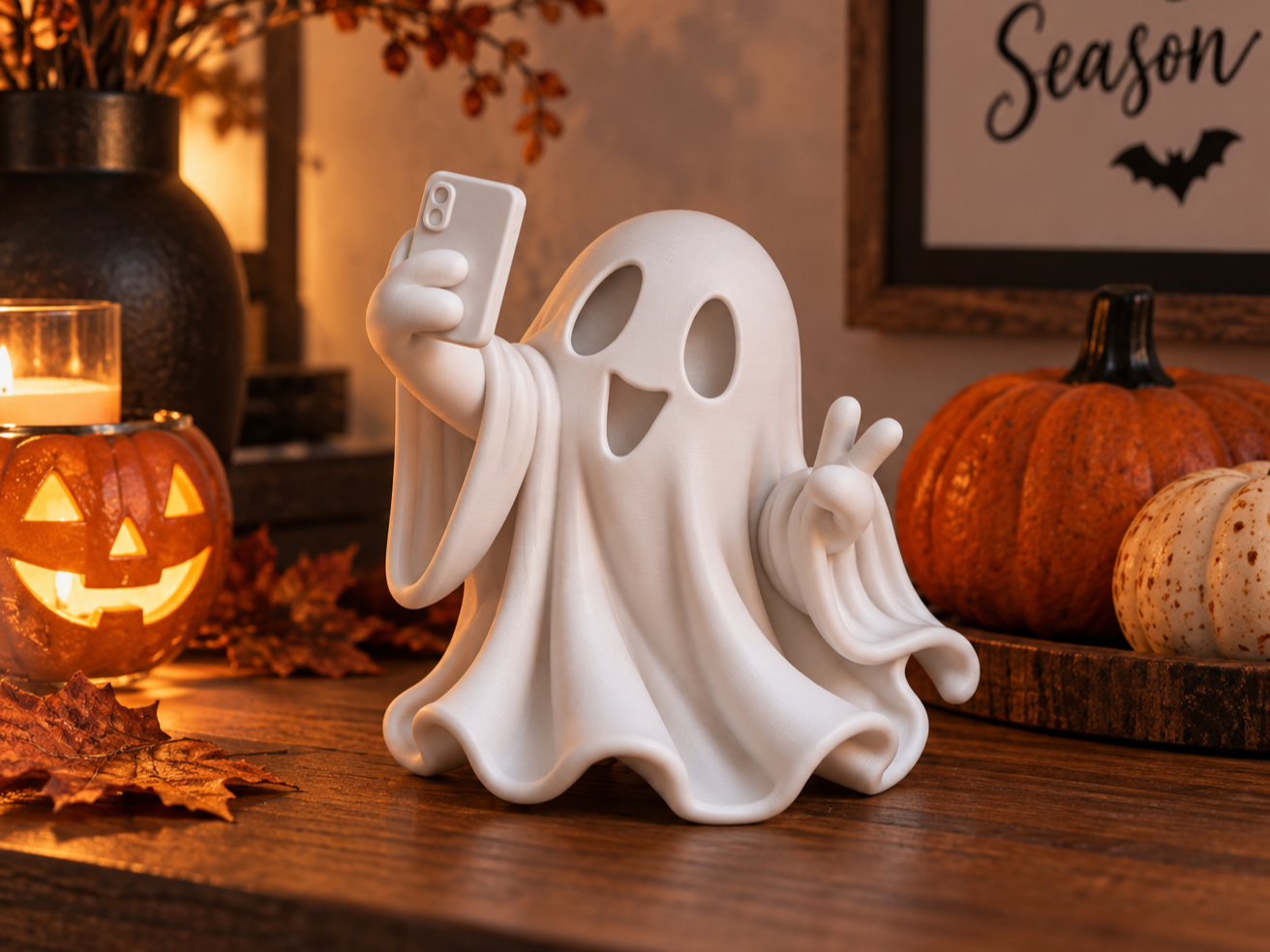 Selfie Ghost – Halloween Deko - 1