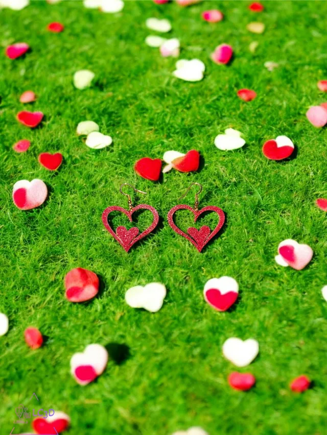 Heart in the heart earrings
