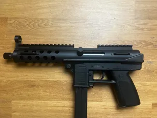 Airsoft Tec-9 Top Rail and Front Sight System