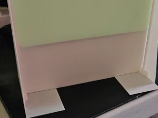Lithophane glow in the dark back light plate