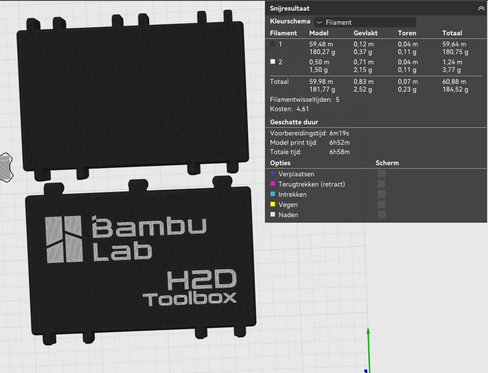 H2S H2D H2C Accessory Toolbox - 100% Printable - Free 3D Print Model ...