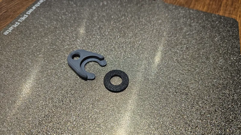 Trolley coin with hole and holder