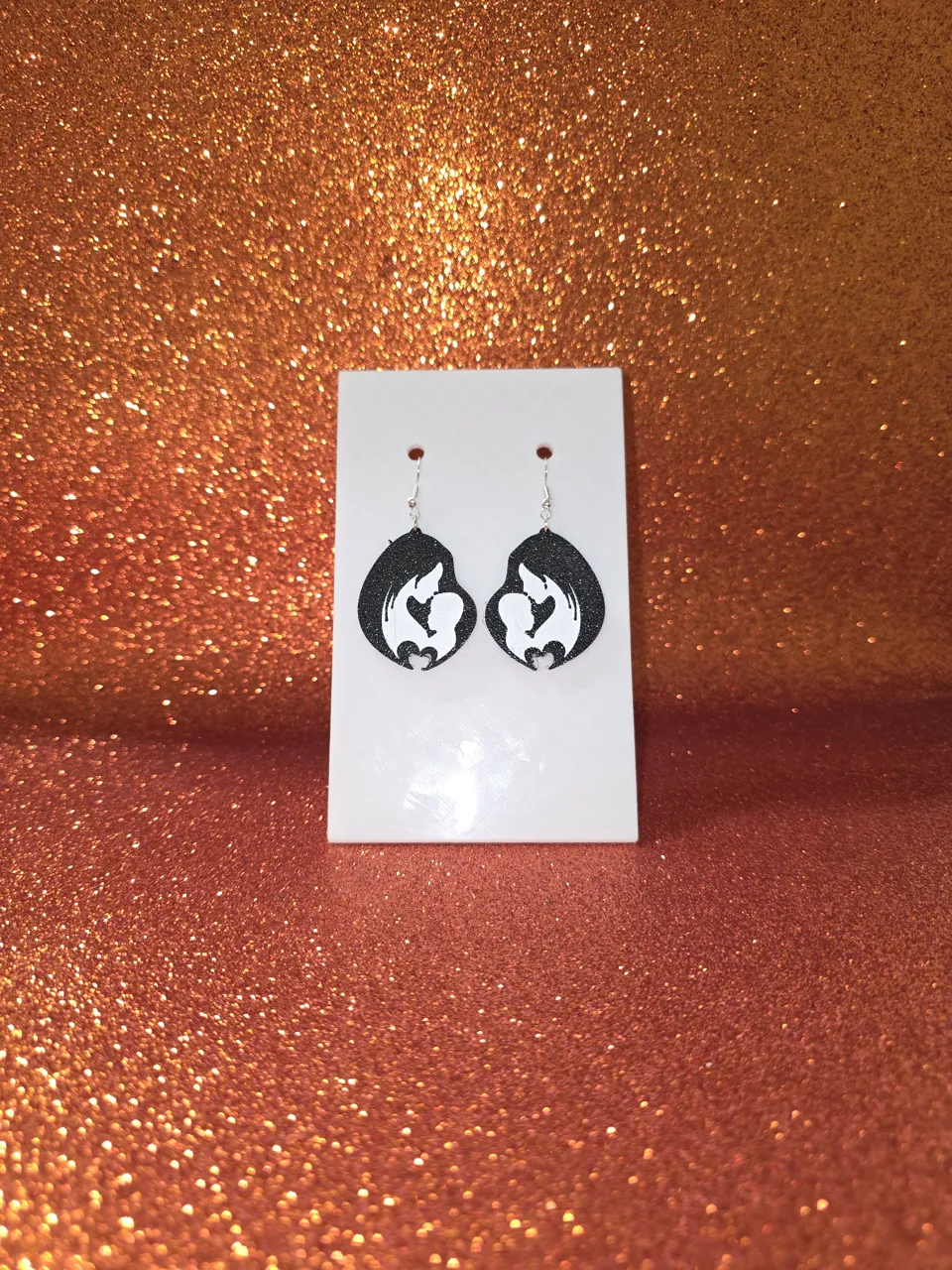 The love between mother and son earrings view 2