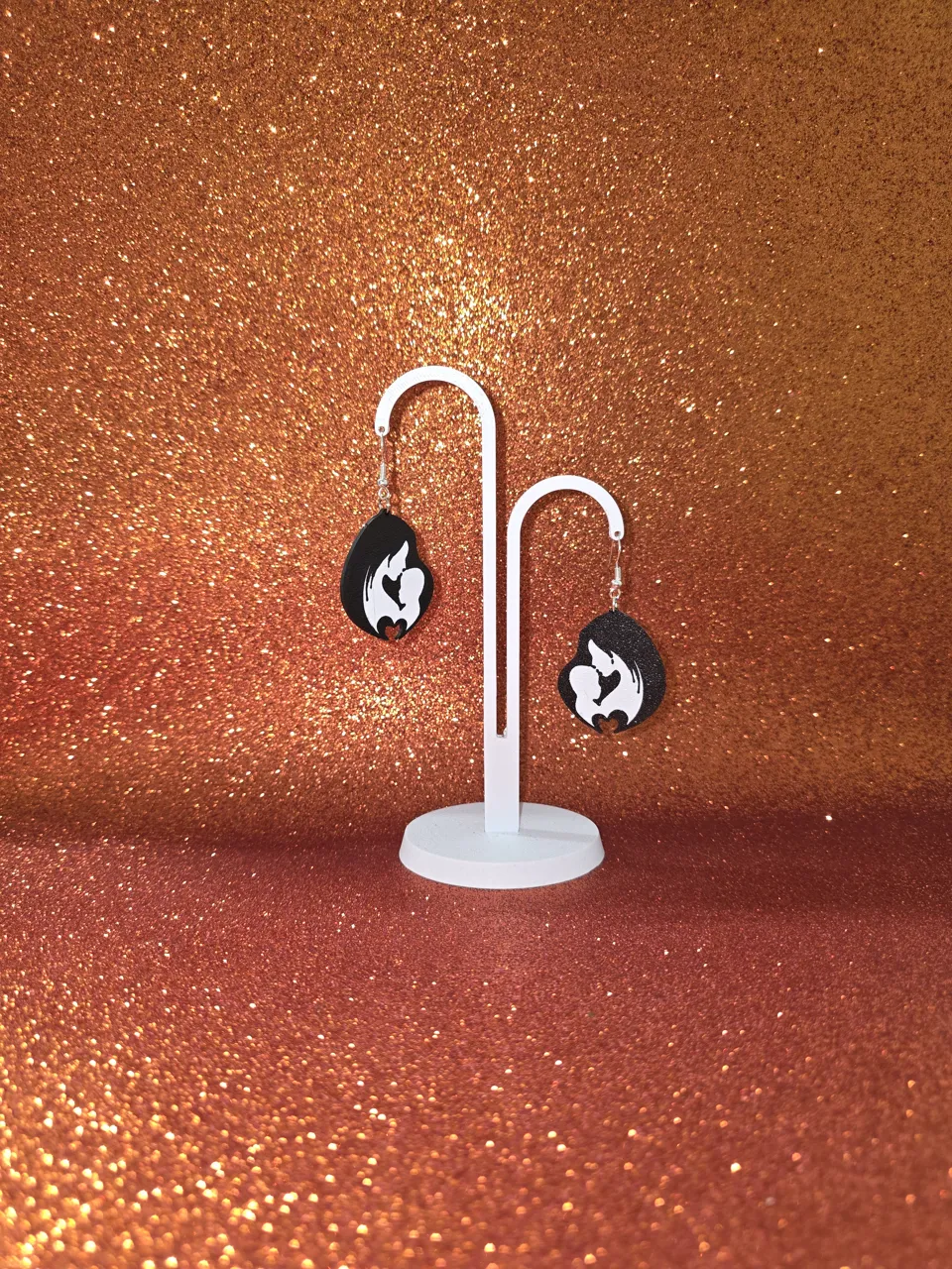The love between mother and son earrings view 3